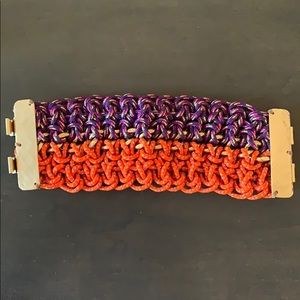 Braided cuff bracelet